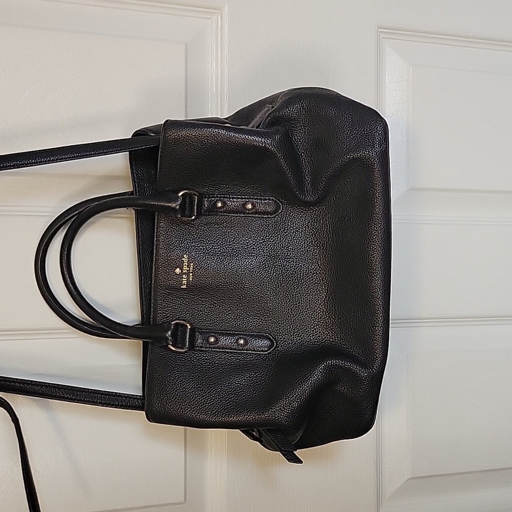 Kate Spade Black Larchmont Avenue Evangelie Satchel